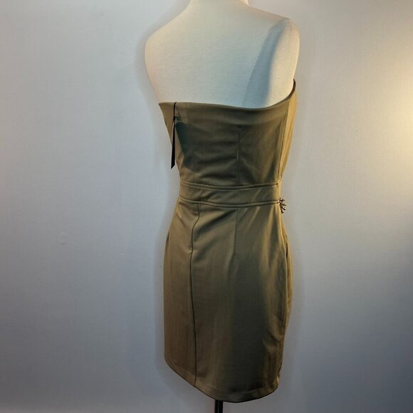 VERY J Women's Taupe Strapless Dress - Size Medium - NWT - Picture 4 of 5